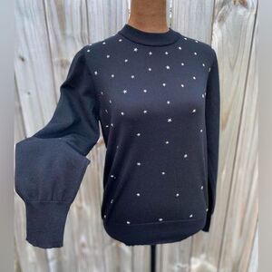 Nanette Lepore Studded Star Sweater:Office/Simple/Capsule Wardrobe/4th of July